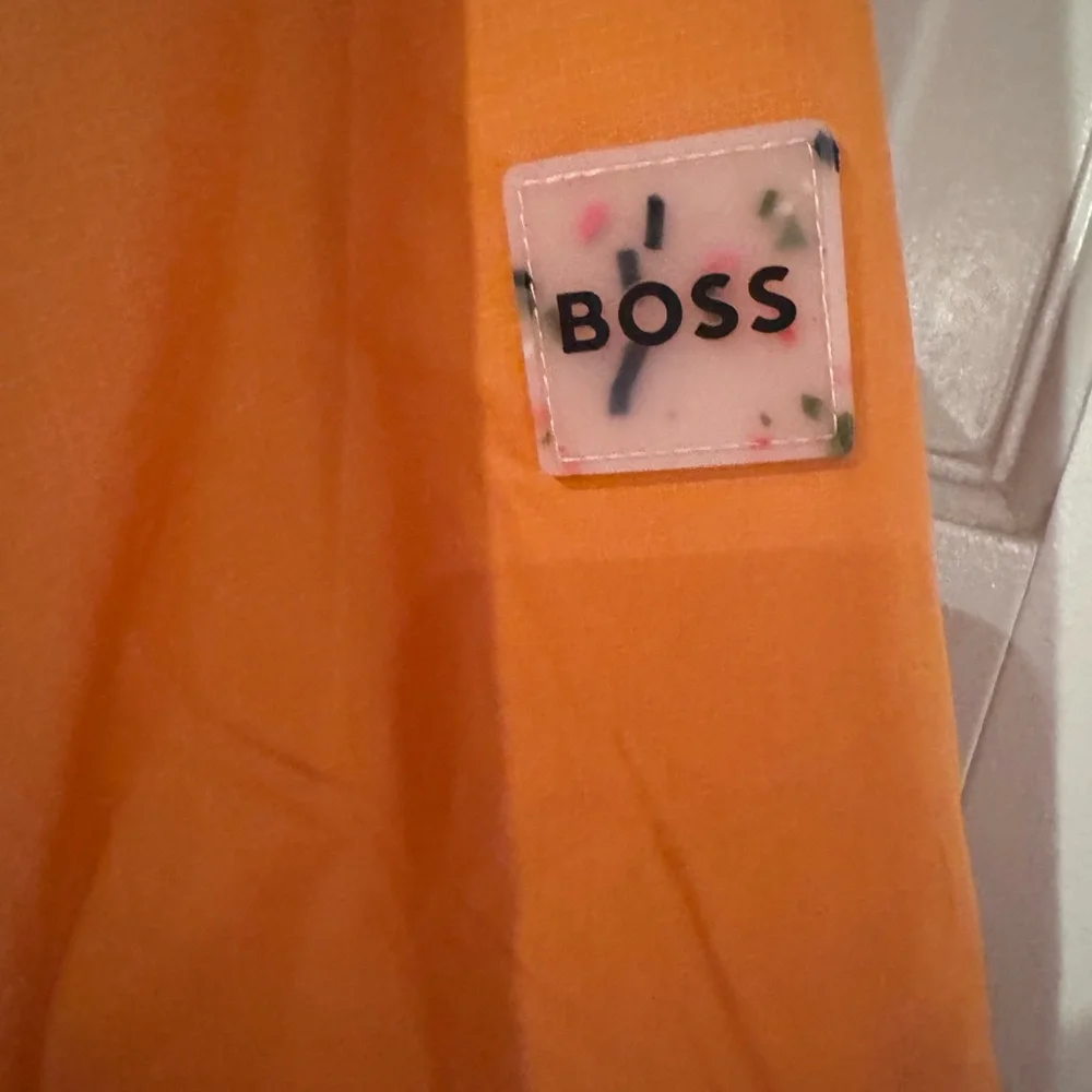 BOSS Men's Bright Orange Lightweight Shirt Jacket Like New
